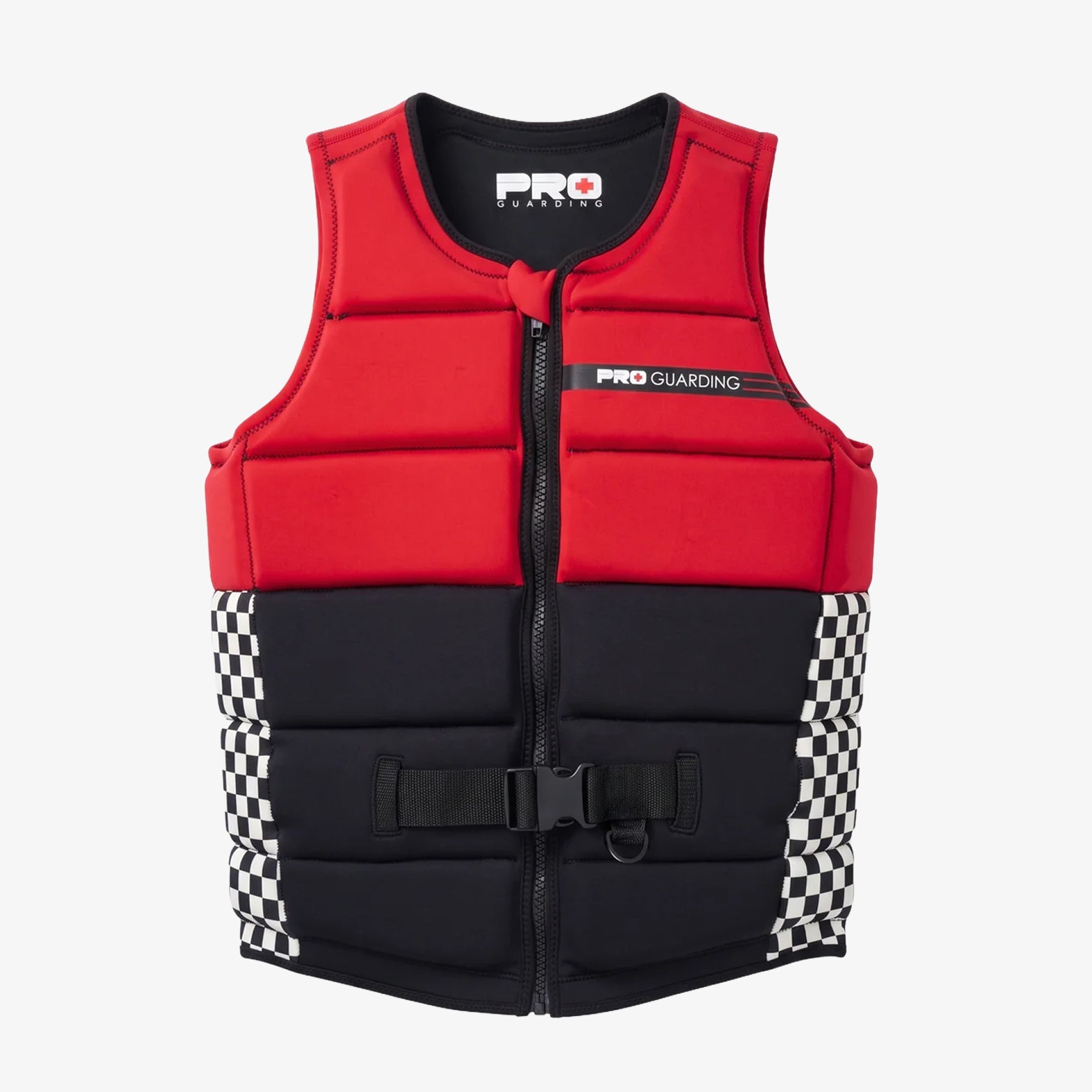 Red and Black Pro Guarding Life Jacket