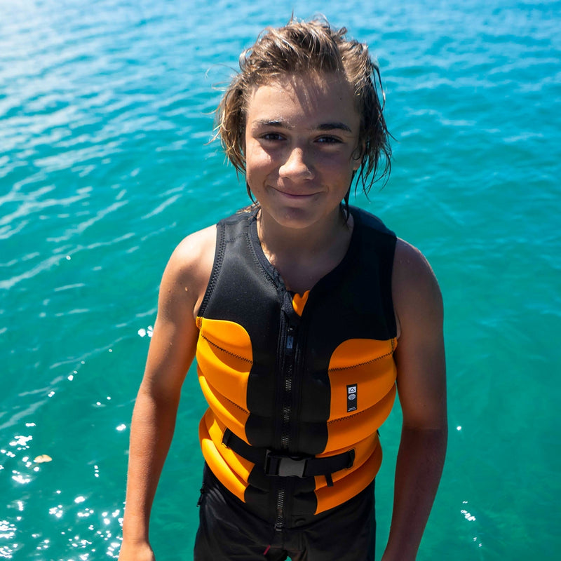 Follow Global Youth Life Jacket - Black/Orange
