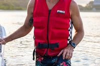 Pro Guarding Jet Ski Life Vest - Solid Red
