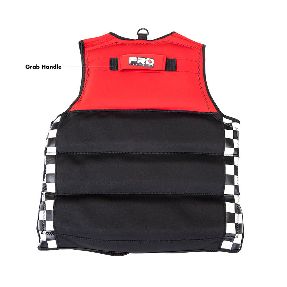 Pro Guarding Jet Ski Life Vest - Black and Red